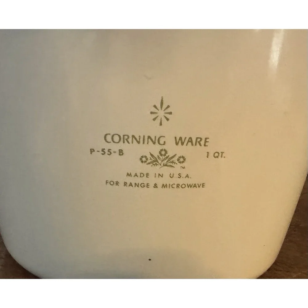 VINTAGE Corningware p-55 1 Qt FLORAL BOUQUET Saucemaker